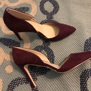 JustFab Size 11 burgundy heels